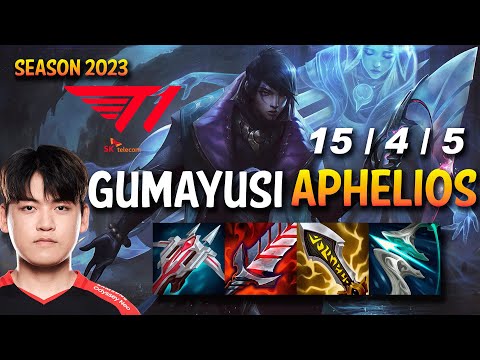 T1 Gumayusi APHELIOS vs DRAVEN ADC - KR Ranked