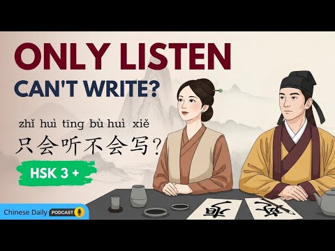 HSK3+ | Good Listening, Can't Read? The 'Eyes High, Hands Low' Trap (眼高手低) | CHINESE DAILY PODCAST