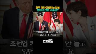 한국 따라잡으려는 일본, 현재 조선업 수준은? (엄경아) l 굿모닝인포맥스 #shorts