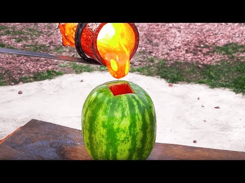 REAL LAVA vs WATERMELON - EXPERIMENT