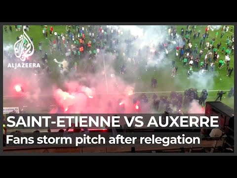 France: St Etienne fans clash with police after team’s relegation