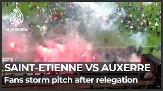 France: St Etienne fans clash with police after team’s relegation