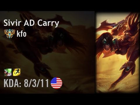 Sivir AD Carry vs Ezreal - kfo - NA Challenger Path 6.3