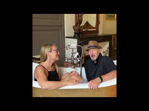 sitting in the bath introducing the new tv show chateaudiy at château caillac