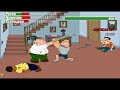 Peter Quagmire And Cleveland Vs Joe With Healthbars
