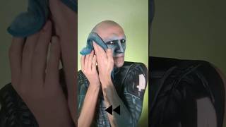 Haterz will say it&#39;s reversed 💀 #reversemakeupremoval #residentevil #damnation #leonkennedy