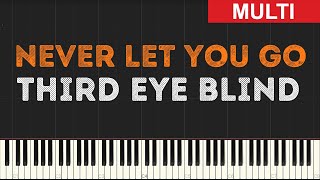 Third Eye Blind - Never Let You Go (Instrumental Tutorial) [Synthesia]
