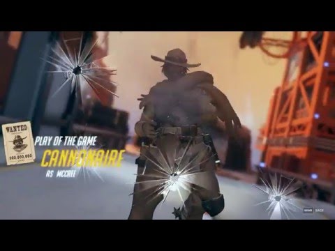 Overwatch - McCree Ultimate Teamkill Deadeye (Sextuple Kill!)