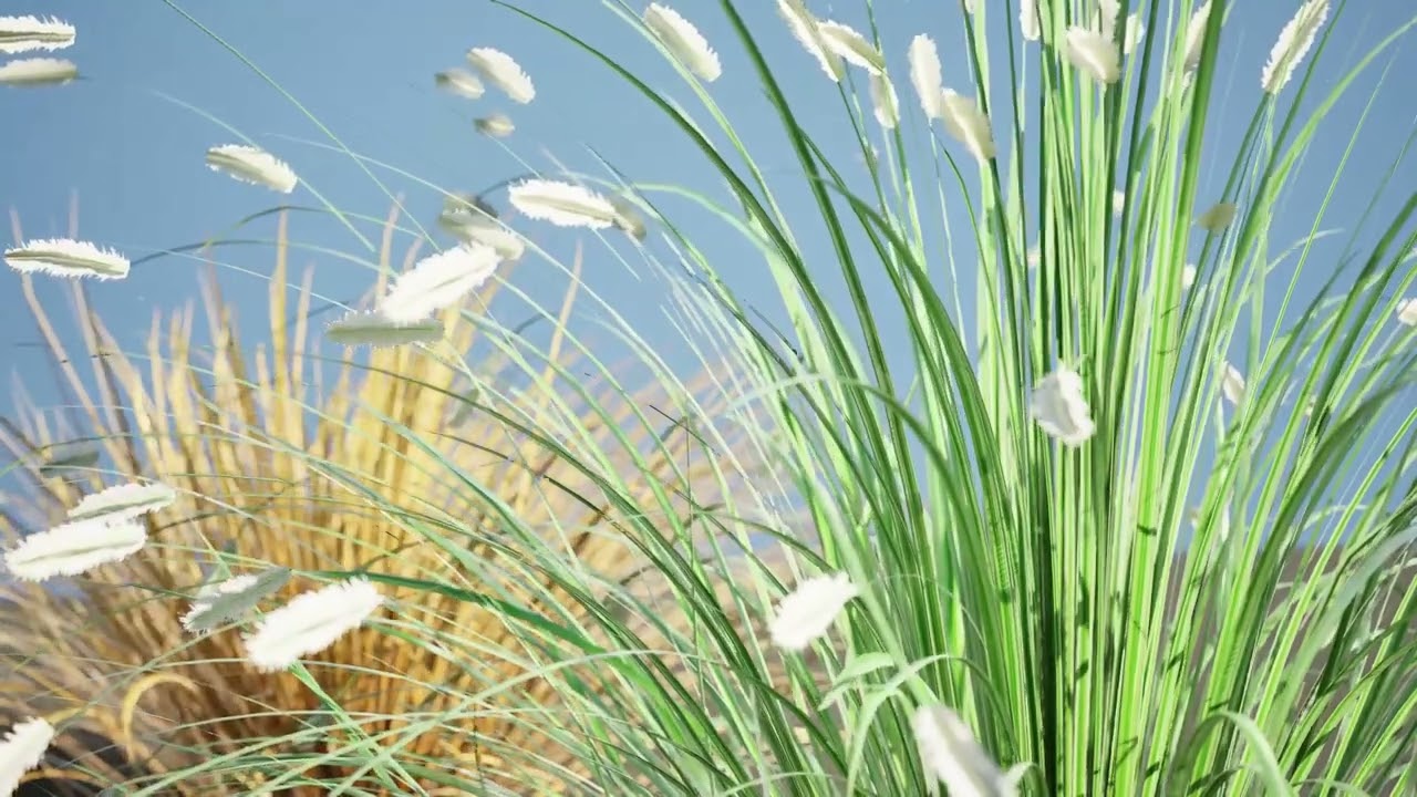 Laag poly Little Bunny fonteingras 3D Model