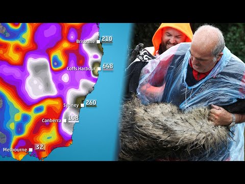 Omega-Lage beschert Australien eine Jahrhundertflut: Bis zu 1000 Liter Regen pro Quadratmeter