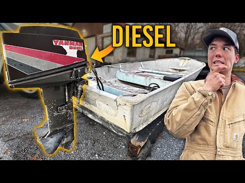 I put a MASSIVE diesel outboard on my TINY boat