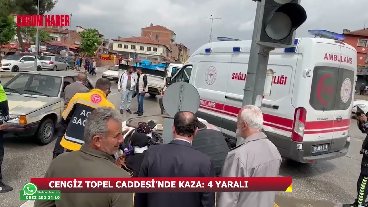 Otomobil ile üç tekerlekli araç çarpıştı: 4 yaralı