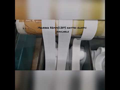 Polyester plain knitted elastic tape 30mm(1.25