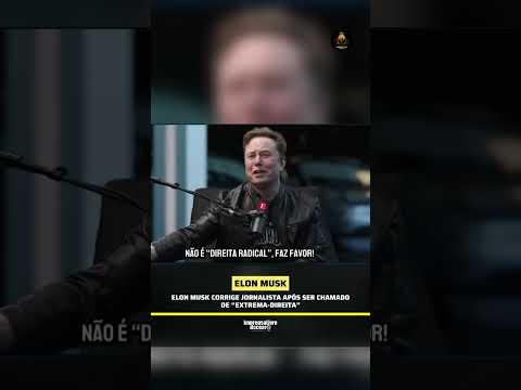 Elon Musk corrige jornalista ao vivo após ser chamado de “extrema-esquerda”