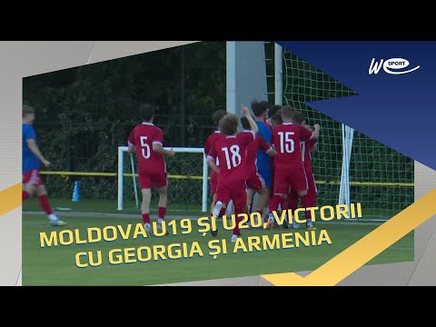 MOLDOVA U19 ȘI U20, VICTORII CU GEORGIA ȘI ARMENIA
