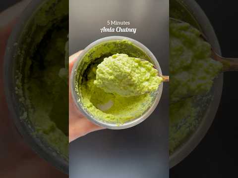 5 Minutes Amla Chutney🌿 No Cooking needed!