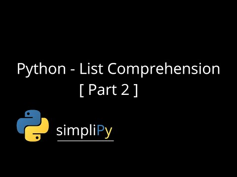 Part 2 Python Smart Code List Comprehension Python Smartcoder Mlwithakansha