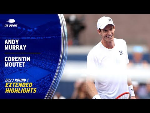 Andy Murray vs. Corentin Moutet Extended Highlights | 2023 US Open Round 1
