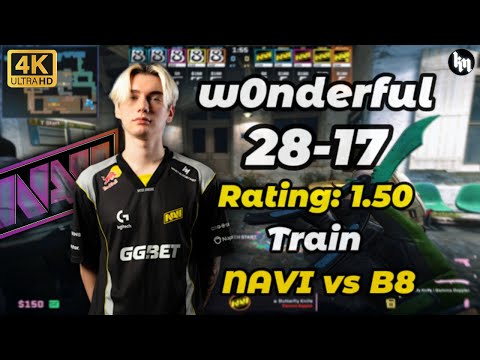 w0nderful (28-17) NAVI vs B8 (Train) | StarLadder Budapest Major 2025 #cs2 #NAVI #w0nderful