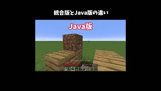 マイクラ 統合版とJava版の違い 豆知識 パート2 #shorts