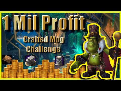1 MILLION Profit | Crafted Transmog Challenge |  How to Make Millions Gold Empire!!!
