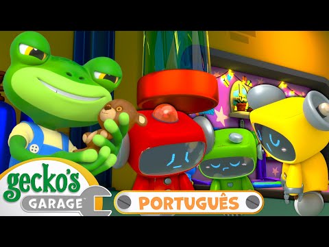 Os Mecânicos sonolentos | Garagem de Gecko em Português | Vídeos Educativos para Crianças