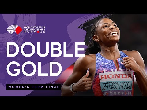 Melissa Jefferson-Wooden storms to sprint double in Tokyo | World Athletics Championships Tokyo 25