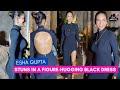 Esha Gupta A Sultry In Figure Hugging Black Dress Fitness Qeen Spotted At Birthday Event
