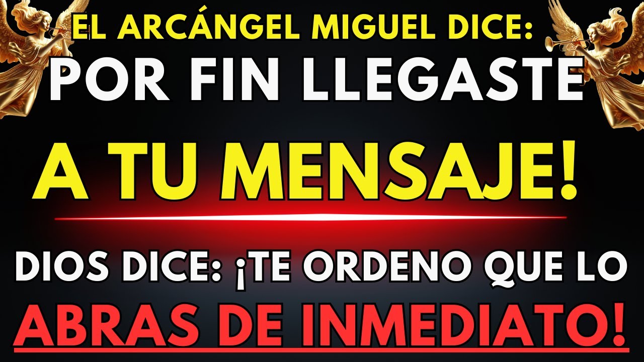 DIOS DICE: POR FIN LLEGASTE A TU MENSAJE!