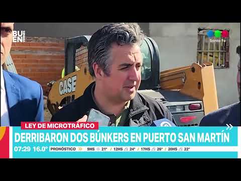Ley de microtráfico: derribaron dos búnkers en Puerto San Martín