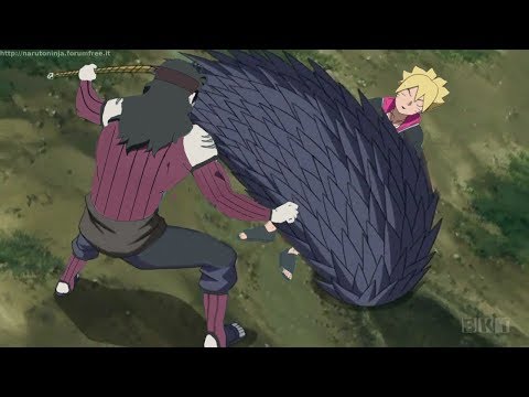 Boruto dan Kagura Vs Shizuma ( samehada )