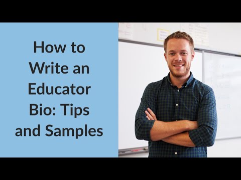 Teacher Bio Example