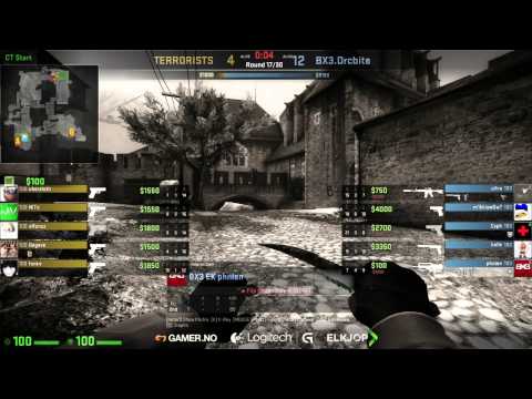 BX3 Elektroniske Sportsklubb vs Nordic WarthogsLogitech CS GO Series - 1 divisjon, høsten 2014. Cob