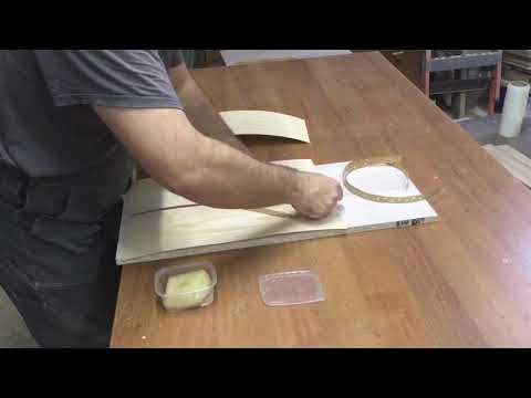 #006. Joining veneers. Соединяем шпон в рубашки.