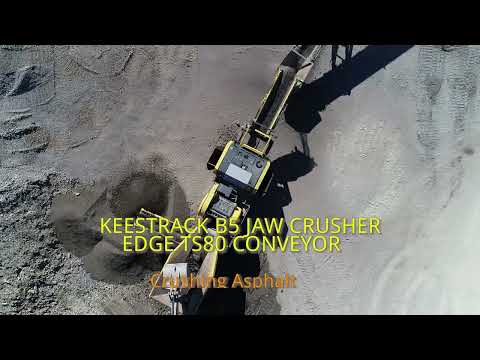 Keestrack B5 Jaw Edge TS80 Conv crushing asphalt