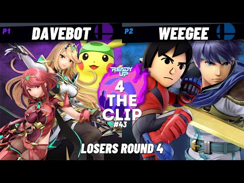 4TC43 - DaveBot (Aegis, Pikachu) vs Weegee (Mii Brawler, Ike) - Losers Round 4