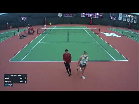 Zoey Weil v Eva Alvarez Sande - UM v WSU - 18.02.23