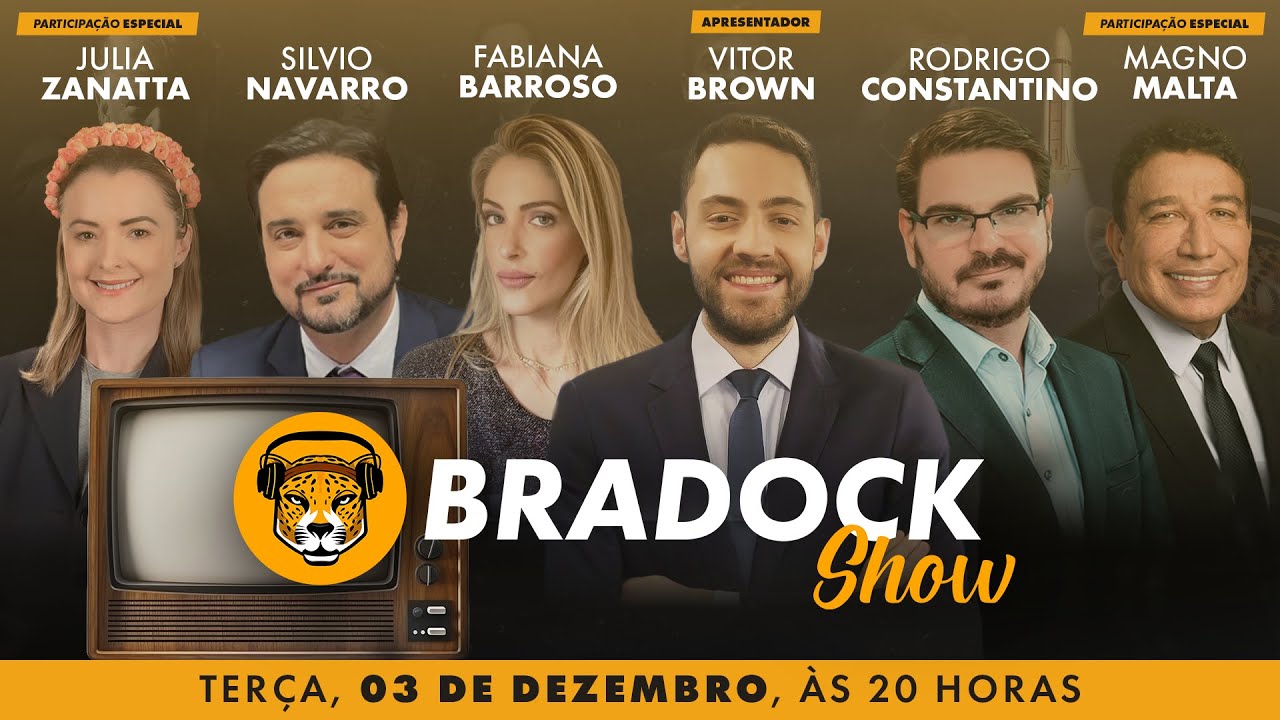 Bradock Show 03/12/24 - Vitor Brown, Constantino, Fabi Barroso, Navarro, Magno Malta e Julia Zanatta