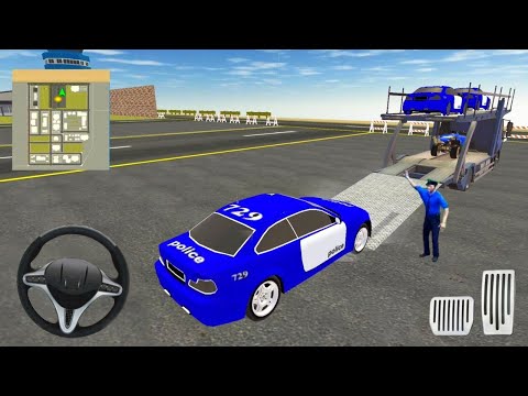 US Police ATV Quad Bike Car Transporter Truck Simulator