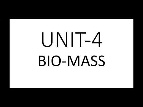 introduction to bio mass energy