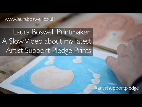 A Slow Video of Japanese Woodblock Printing
