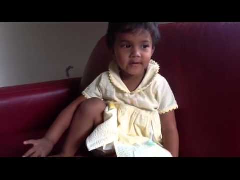 Zuha singing the ABC song