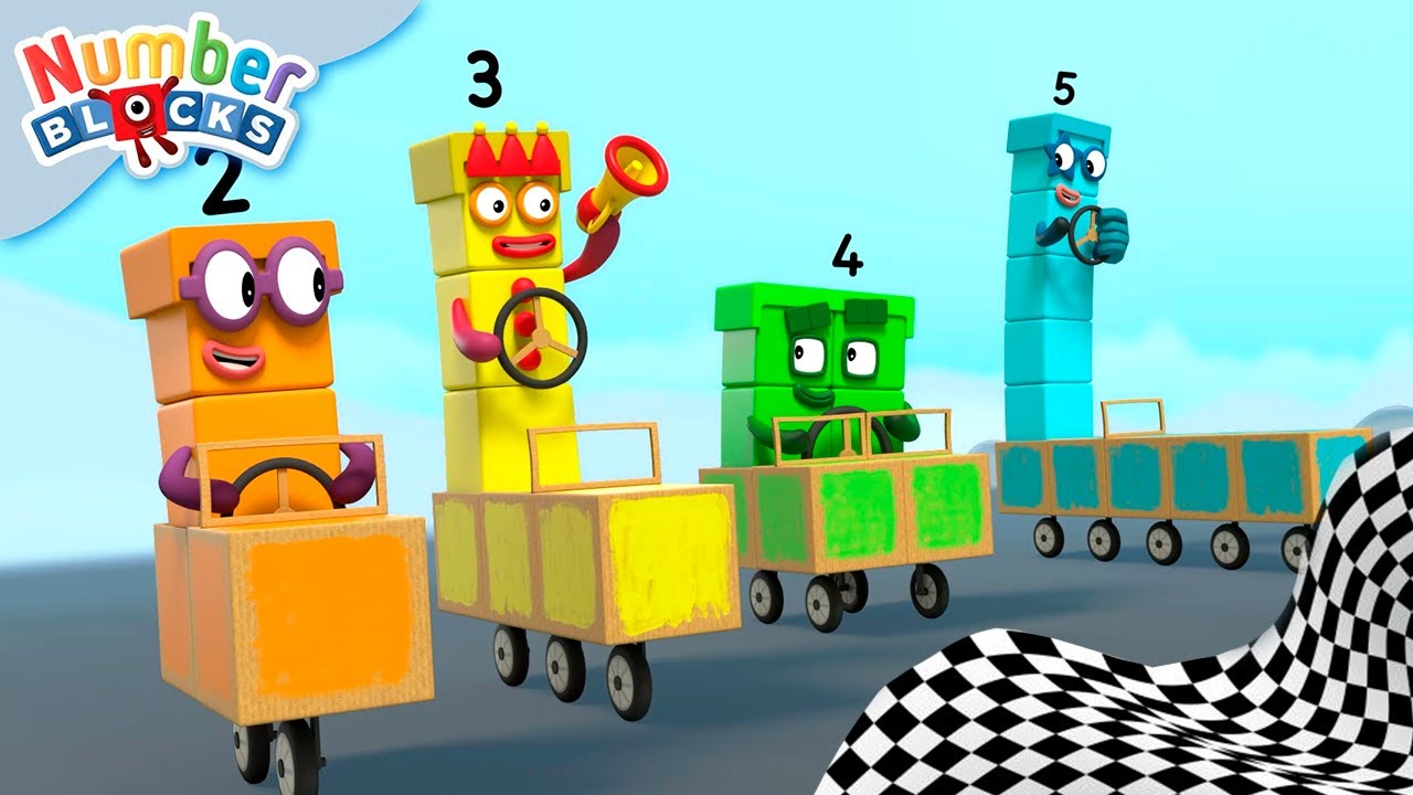 🏆 Corrida épica de números! 🏆 Matemática para Crianças 123 | Numberblocks em Português Brasil