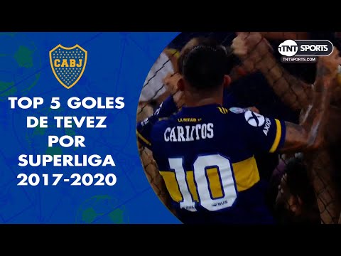 Top 5 goles de TEVEZ en Superliga (2017-2020)