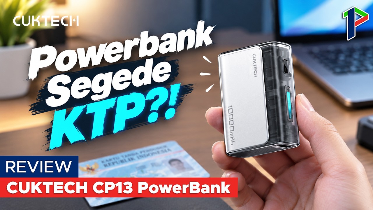 Powerbank Compact Aman dibawa-bawa | Cuktech CP13 Powerbank - Review Indonesia