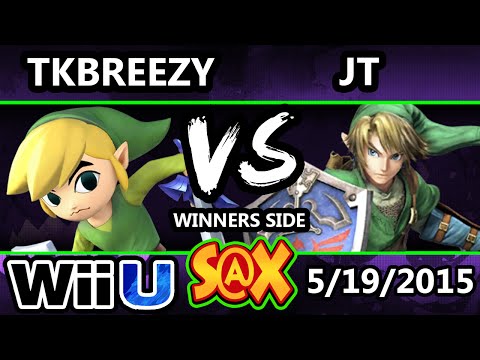 S@X - VGBC | TKbreezy (Toon Link) Vs. JT (Link) SSB4 Tournament - smash Wii U - Smash 4