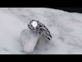 video - Diamond Tree Branch Engagement Ring