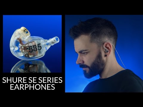 Profesionalios į ausis įkišamos ausinės Shure SE215-CL-EFS video