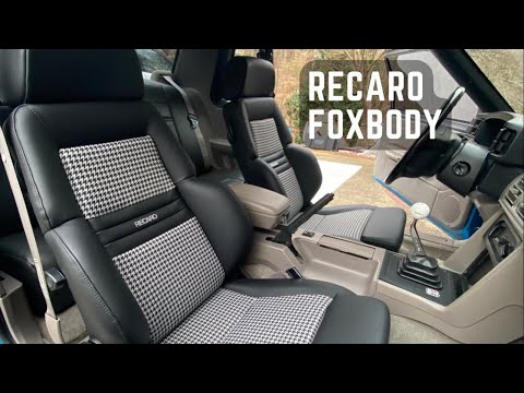 Foxbody Mustang Recaro seat upgrade \"Install\"