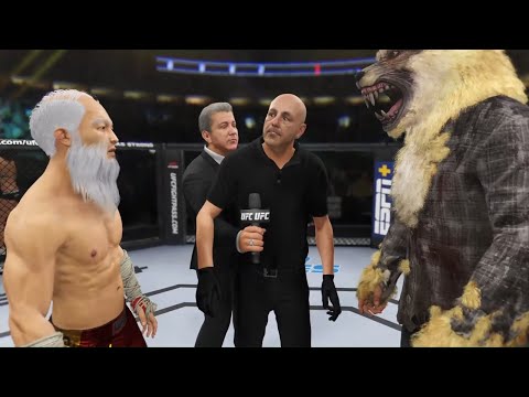 Old Bruce Lee vs. Werewolf - EA Sports UFC 4